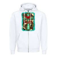 White cross faith background Zipper Hoodie - BarkalooDesign