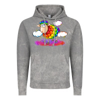 Cloud Rock rainbow sheep pride Vintage Hoodie - FaDigitalArtStudio