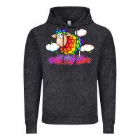 Vintage Black rainbow sheep pride Vintage Hoodie - FaDigitalArtStudio