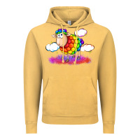 Vintage Mustard rainbow sheep pride Vintage Hoodie - FaDigitalArtStudio