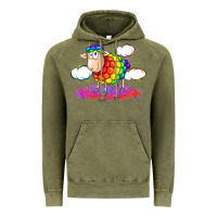 Rainbow Sheep Pride Vintage Hoodie | Teevron