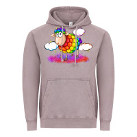Vintage Zinc rainbow sheep pride Vintage Hoodie - FaDigitalArtStudio