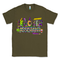Army Green mardi gras teacher assistant Classic Tee - CowGirlArtShop