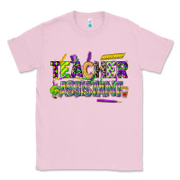 Bubblegum Pink mardi gras teacher assistant Classic Tee - CowGirlArtShop