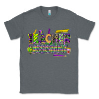 Charcoal Heather mardi gras teacher assistant Classic Tee - CowGirlArtShop