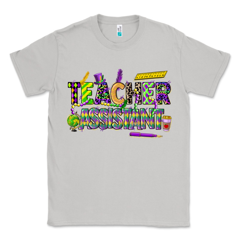 Mardi Gras Teacher Assistant Classic Tee by CowGirlArtShop | Teevron