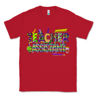 Red mardi gras teacher assistant Classic Tee - CowGirlArtShop