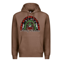 Chestnut Merry Christmas rainbow Premium Hoodie - CowhideDigitalArt