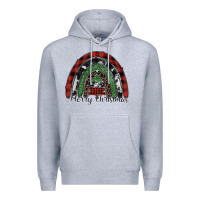 Heather Grey Merry Christmas rainbow Premium Hoodie - CowhideDigitalArt