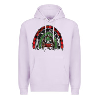Lilac Merry Christmas rainbow Premium Hoodie - CowhideDigitalArt