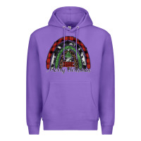 Purple Merry Christmas rainbow Premium Hoodie - CowhideDigitalArt