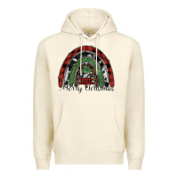 Sandshell Merry Christmas rainbow Premium Hoodie - CowhideDigitalArt