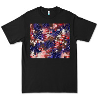 Black American flag sparkly  tumbler Premium Tee - HowdyJamesFarm