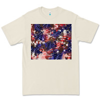 Bone American flag sparkly  tumbler Premium Tee - HowdyJamesFarm