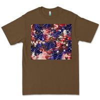 Cacao American flag sparkly  tumbler Premium Tee - HowdyJamesFarm