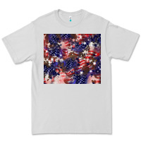 Dove Grey American flag sparkly  tumbler Premium Tee - HowdyJamesFarm
