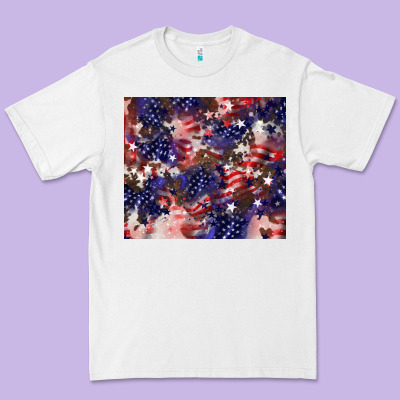 American Flag Sparkly  Tumbler Premium Tee Designed By Howdyjamesfarm