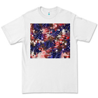 White American flag sparkly  tumbler Premium Tee - HowdyJamesFarm