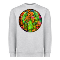 Heather Grey lobster Heavyweight Sweatshirt - BarkalooDesign