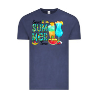 Vintage Denim sweet summer time pineapple Vintage Tee - CowCowDesign