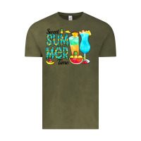 Vintage Olive sweet summer time pineapple Vintage Tee - CowCowDesign