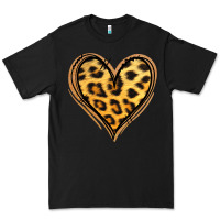 Black gold glitter leopard heart Premium Tee - Jasminsmagicworld