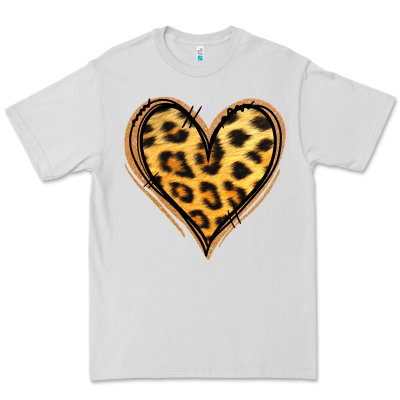 Gold Glitter Leopard Heart Premium Tee by Jasminsmagicworld | Teevron