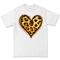 White gold glitter leopard heart Premium Tee - Jasminsmagicworld