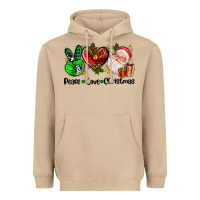 Mushroom peace love  christmas Heavyweight Hoodie - AdoDesignShop