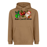 Toasted Coconut peace love  christmas Heavyweight Hoodie - AdoDesignShop