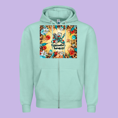 Respiratory Therapist Zipper Hoodie Designed By Barkaloodesign
