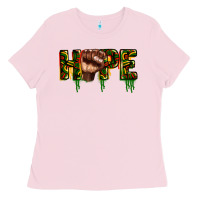 Bubblegum Pink hope juneteenth Ladies Tee - CowGirlArtShop