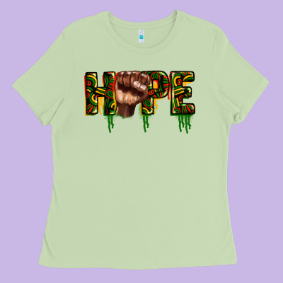 Hope Juneteenth Ladies Tee Designed By Cowgirlartshop