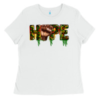 White hope juneteenth Ladies Tee - CowGirlArtShop