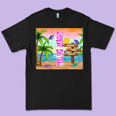 Feeling Beachy Premium Tee Designed By Tumblerdesignbyshophia