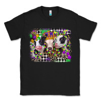 Black mardi gras heifers Classic Tee - CowGirlArtShop