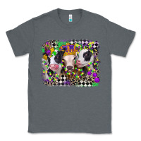 Charcoal Heather mardi gras heifers Classic Tee - CowGirlArtShop