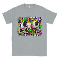 Heather Grey mardi gras heifers Classic Tee - CowGirlArtShop