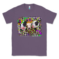Lavender mardi gras heifers Classic Tee - CowGirlArtShop