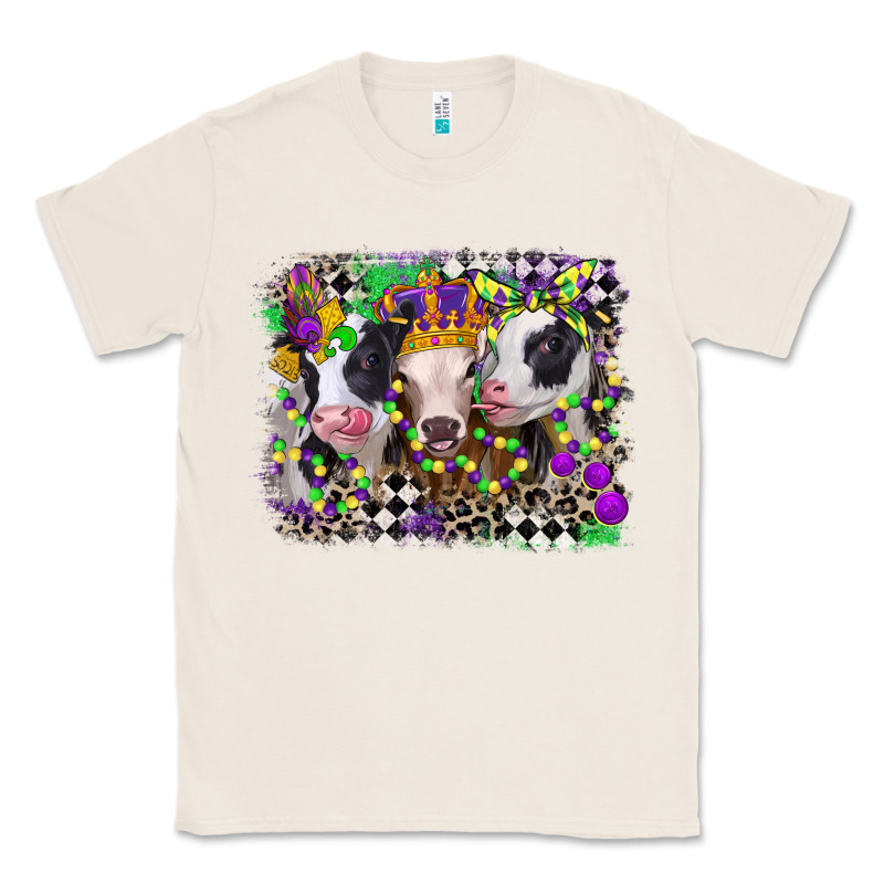 Mardi Gras Heifers Classic Tee by CowGirlArtShop | Teevron