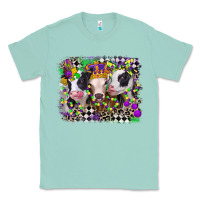 Seafoam mardi gras heifers Classic Tee - CowGirlArtShop