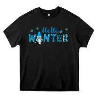 Black hello winter gnomes Heavy Core Tee - RanaPortraitStore