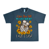 Midnight Navy i love you till my lungs give out Urban Heavy Tee - OliviaCreatesArt