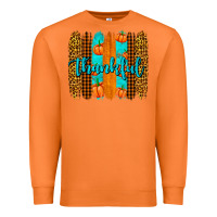 Carrot thankful brushstrokes Premium Sweatshirt - AdoDesignShop