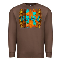 Chestnut thankful brushstrokes Premium Sweatshirt - AdoDesignShop