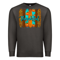 Smoke thankful brushstrokes Premium Sweatshirt - AdoDesignShop