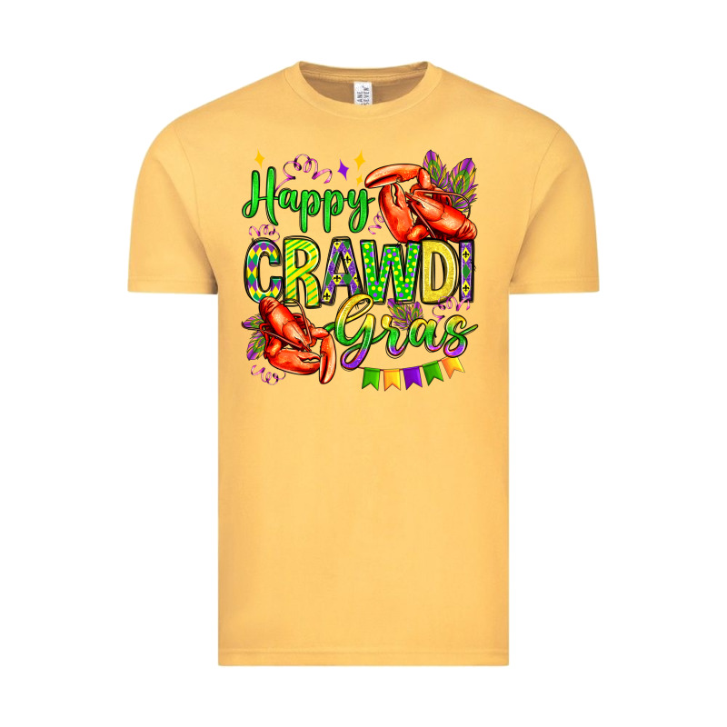 Happy Crawdi Gras Olivia Vintage Tee by OliviaCreatesArt | Teevron