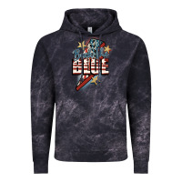 Cloud Black Back the blue Vintage Hoodie - FaDigitalArtStudio