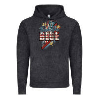 Vintage Black Back the blue Vintage Hoodie - FaDigitalArtStudio