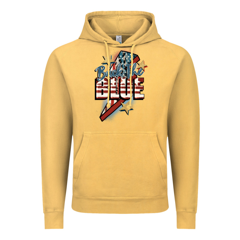 Back The Blue Vintage Hoodie by FaDigitalArtStudio | Teevron